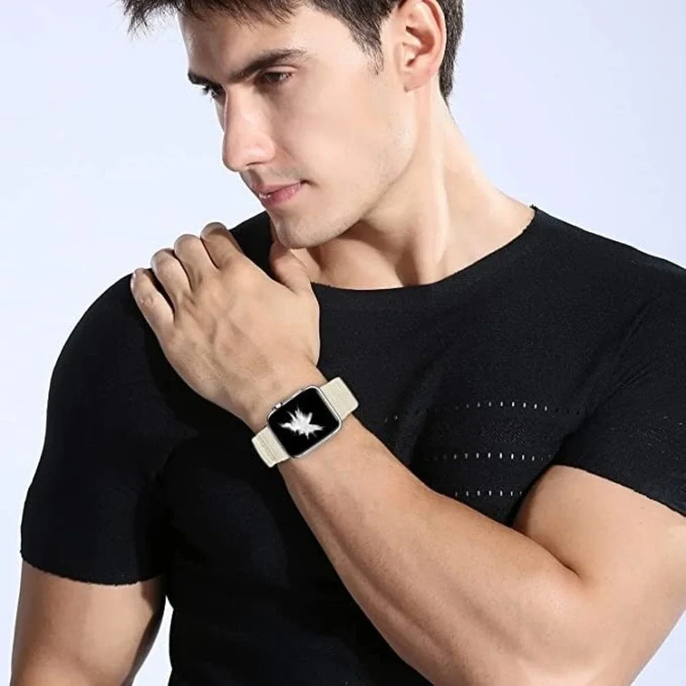 Nylon Elastic Watch Band Compatible with Apple Watch 44mm